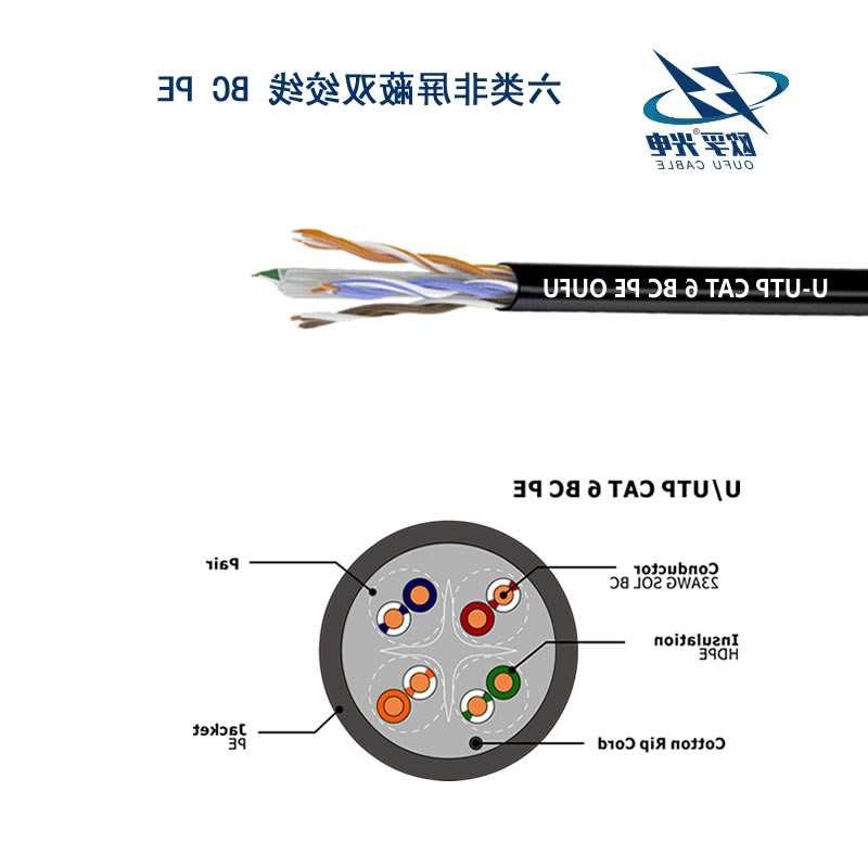 潼南区U/UTP6类4对非屏蔽室外电缆(23AWG)