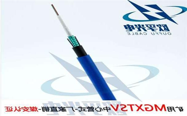 安庆市欧孚MGXTSV-8B1 矿用单模阻燃光缆G652D纤芯煤安证书
